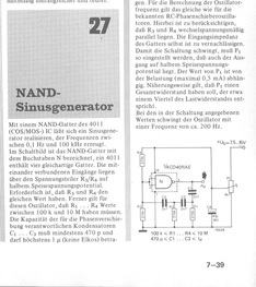  NAND-Sinusgenerator (mit CD4011) 
