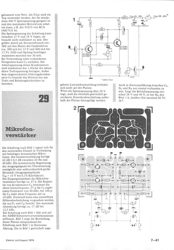  Mikrofonverst&auml;rker (f&uuml;r dynamische Mikrofone, 15-60 V, Platine) 