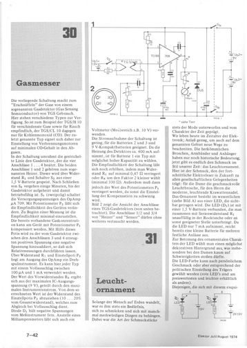  Gasmesser (f&uuml;r Kohlenmonoxid (CO) oder andere Gase, TGS CL10, TGS H10) 