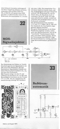  COS/MOS-Signalinjektor (Phasenschieberoszillator mit CD4049, Platine) 