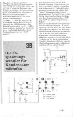  Gleichspannungswandler f&uuml;r Kondensatormikrofon (bis 360 V aus 3 V, Oszillator) 