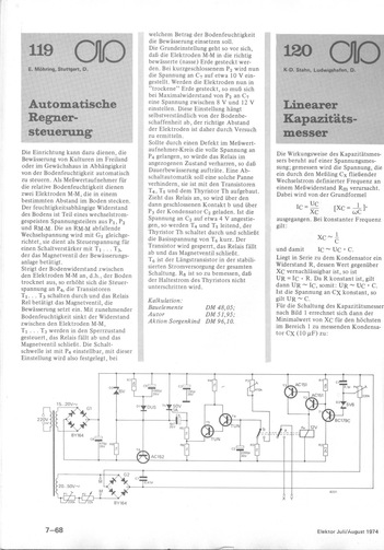  Automatische Regnersteuerung (Bew&auml;sserungsautomat, Abschalten bei St&ouml;rungen) 