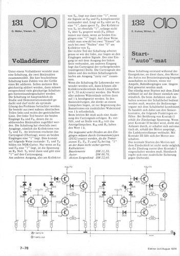 Volladdierer (1-Bit-Volladdierer mit Transistoren) 
