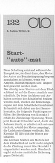  Start-&quot;auto&quot;-mat (Anlassersteuerung ) 