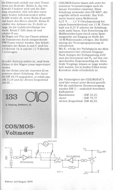  COS/MOS-Voltmeter (mit CD4007) 