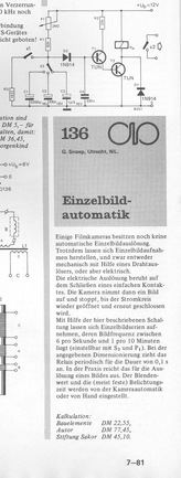  Einzelbildautomatik (f&uuml;r Filmkamera) 