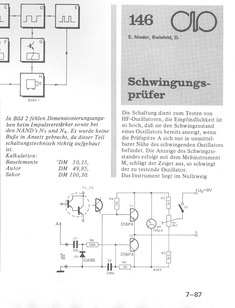  Schwingungspr&uuml;fer (Tester f&uuml;r HF-Oszillatoren, D16P4, 2N5306) 