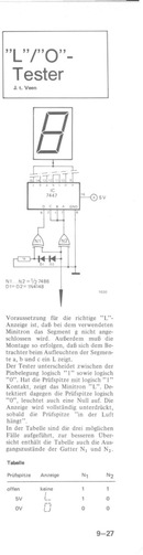  `L`/`O`-Tester (Logikpegel-Anzeige mit Minitron R&ouml;hre) 