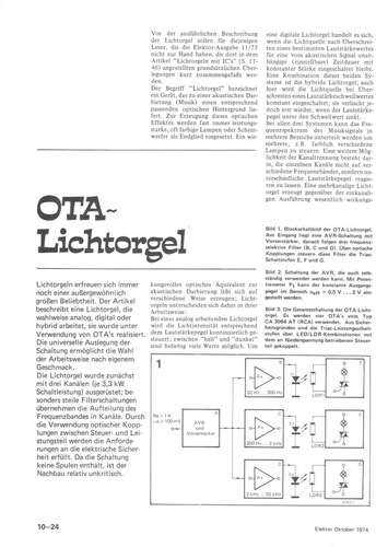  OTA-Lichtorgel (3 Kan&auml;le je 3,3 kW, mit CA3049) 