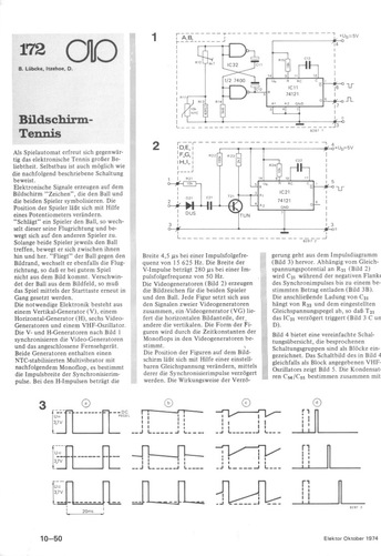  Bildschirm-Tennis (Spiel f&uuml;r den Fernseher) 