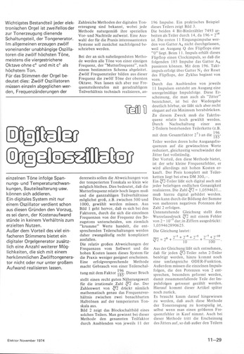 Digitaler Orgeloszillator, Teil 1 