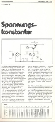  Spannungskonstanter (mit Zener) 