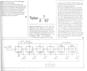  Teiler 1/2*10^4 (50 Hz aus 1-MHz-Quarz f&uuml;r Uhren) 