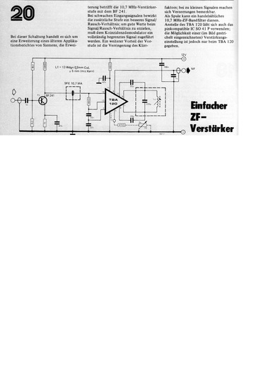  Einfacher ZF-Verst&auml;rker (mit TBA120) 