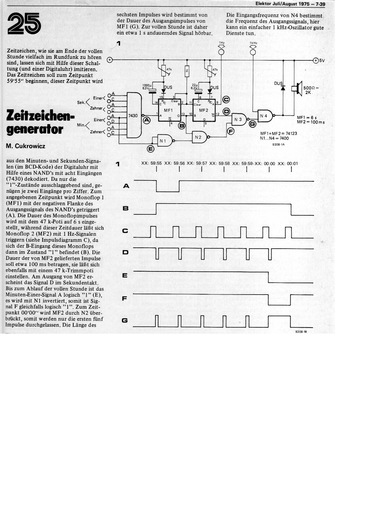  Zeitzeichengenerator (Ton aus Digitaluhr ableiten) 