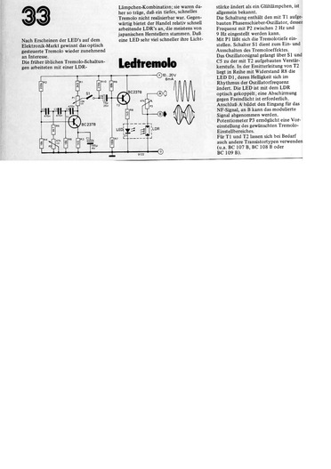  Ledtremolo (Klangeffekt mit LED / LDR, statt L&auml;mpchen / LDR) 