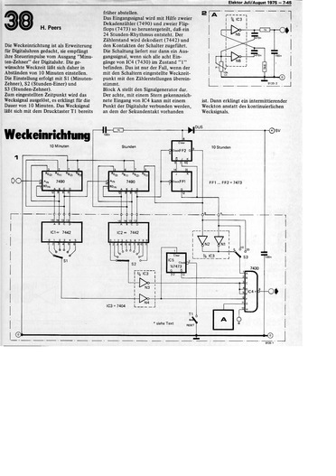  Weckeinrichtung (f&uuml;r Digitaluhren) 