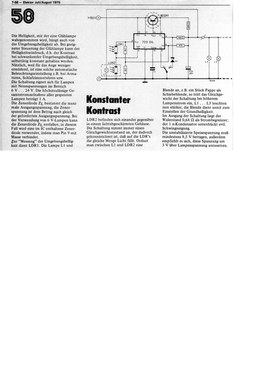  Konstanter Kontrast (Gl&uuml;hlampe nach Umgebungshelligkeit steuern) 