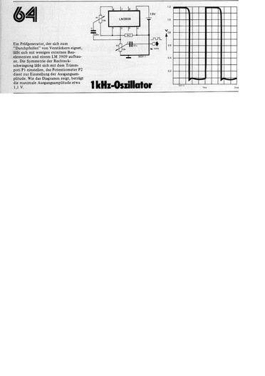  1-kHz-Oszillator (mit LM3909) 