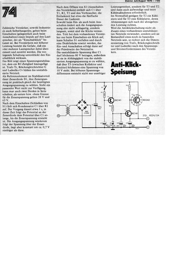  Anti-Klick-Speisung (Schaltklick bei Verst&auml;rkern unterdr&uuml;cken) 