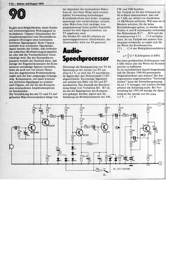  Audio-Speechprocessor (f&uuml;r Modulation von Sendern) 