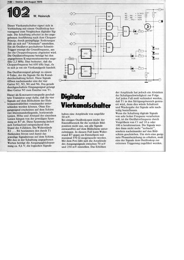  Digitaler Vierkanalschalter 