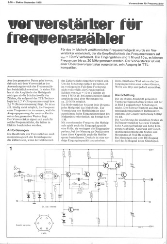  Vorverst&auml;rker f&uuml;r Frequenzz&auml;hler (HF-Verst&auml;rker) 