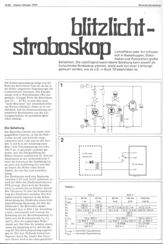  Blitzlicht-Stroboskop (Lichteffekte, Disko) 