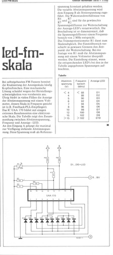  LED-FM-Skala (Leuchtbandanzeige mit UAA 170) 