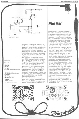  Mini MW (Westentaschenempf&auml;nger) 
