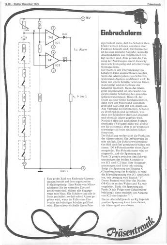  Einbruchalarm (recht simpel, Hauselektronik) 