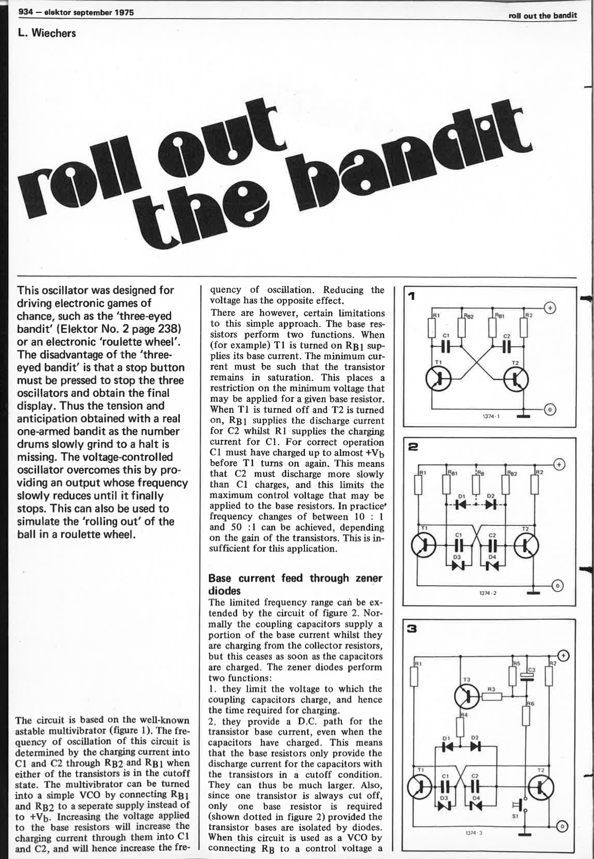 roll out the bandit