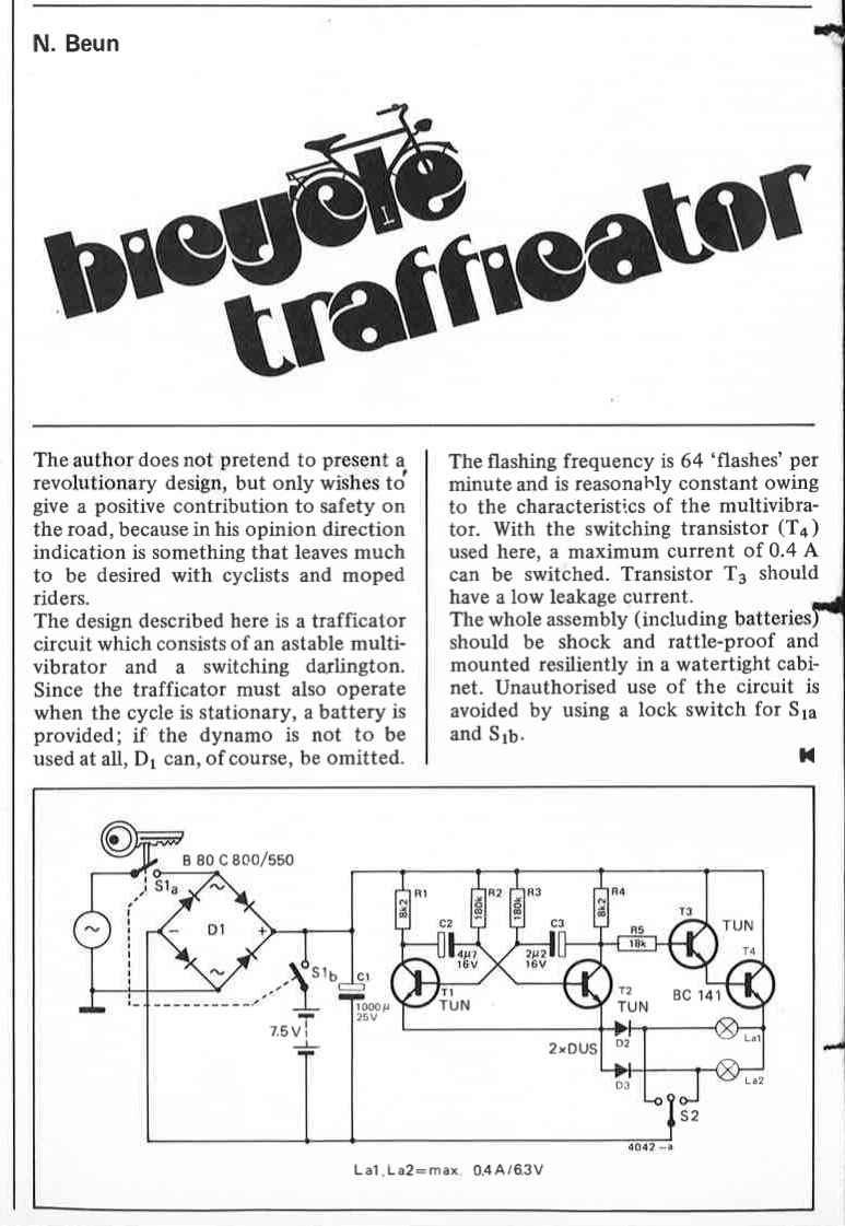 bicycle trafficator
