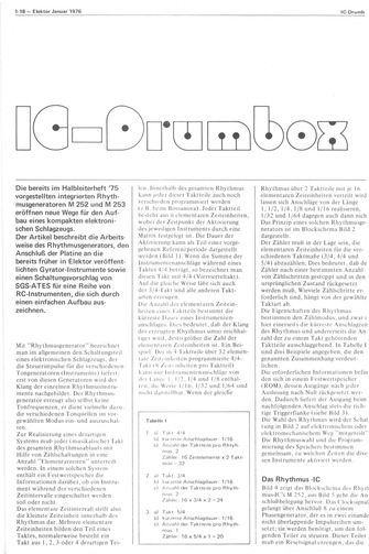  IC-Drumbox (Musik, Rhythmusgenerator, M 252, M 253) 