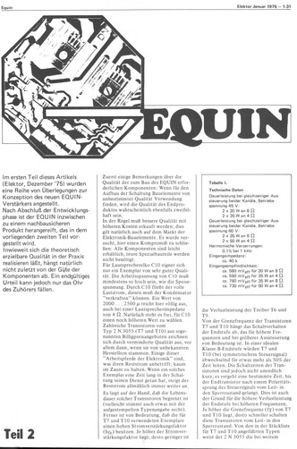 Equin, Teil 2 (NF-Endverstärker, Audio)