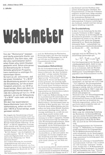  Wattmeter (diskret, Audio, Messtechnik) 