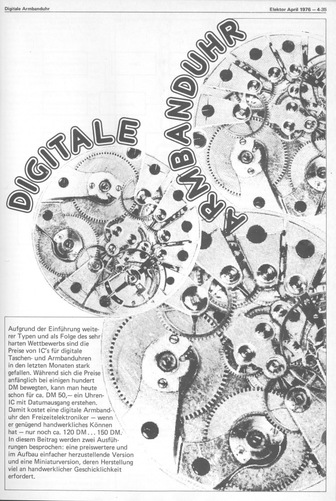  Digitale Armbanduhr (mit ICM 7502) 