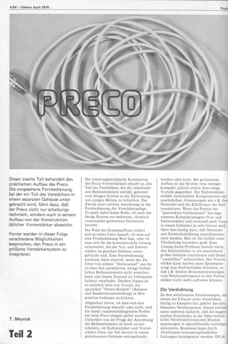  Preco, Teil 2 (NF-Vorverst&auml;rker) 