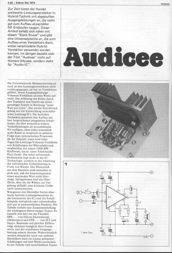  Audicee (Leistungsverst&auml;rker in Hybrid-Technik, STK 050) 