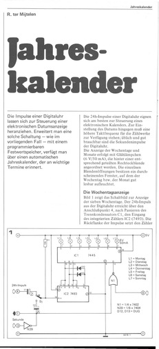  Jahreskalender 