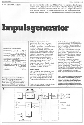  Impulsgenerator (0,1 Hz bis 1 MHz) 