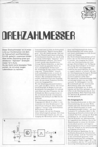  Drehzahlmesser (Auto) 