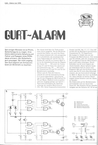  Gurt-Alarm (Auto) 