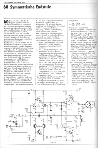  Symmetrische Endstufe (liefert bis zu 40 W) 