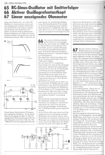  Aktiver Oszillosgrafentastkopf (brauchbar von 5 kHz bis 12 MHz) 