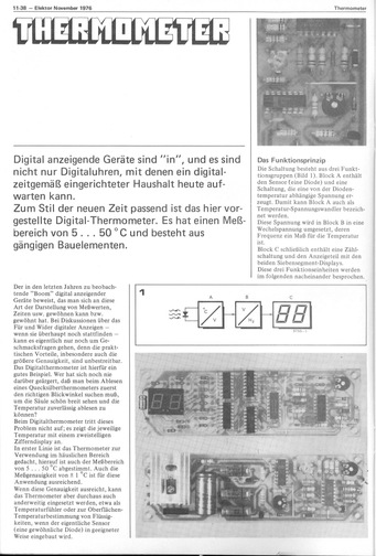  Thermometer (mit LM324, LM3900, LED-Anzeige, NT inkl. Platinen) 