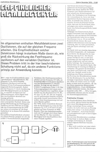  Empfindlicher Metalldetektor (mit 2 Oszillatoren, Platine) 