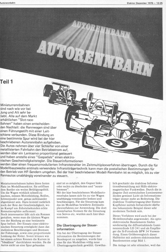  Autorennbahn, Teil 1 (Spiel) 