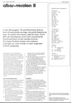  Albar-Version 2 (Ultraschall-Alarmanlage) 