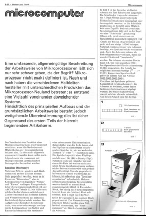  Microcomputer (Prinzipieller Aufbau von Mikroprozessoren, Grundlagen) 